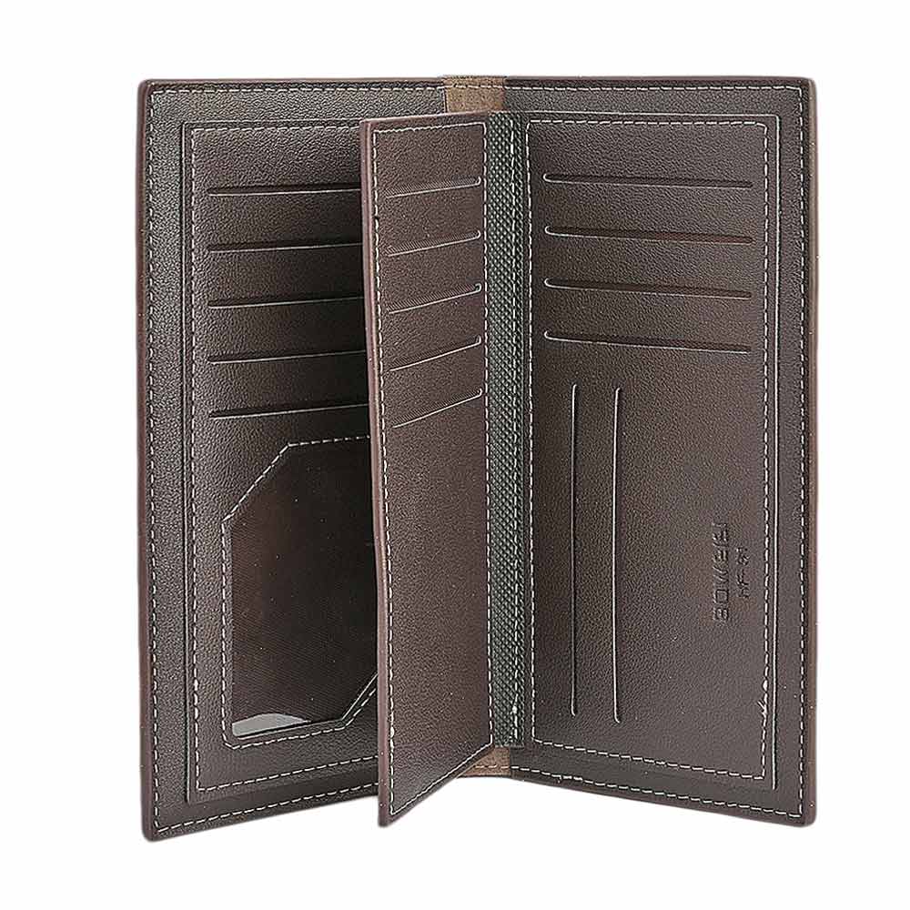 Men's Cheque Book Wallet - Coffee, Men, Wallets, Chase Value, Chase Value