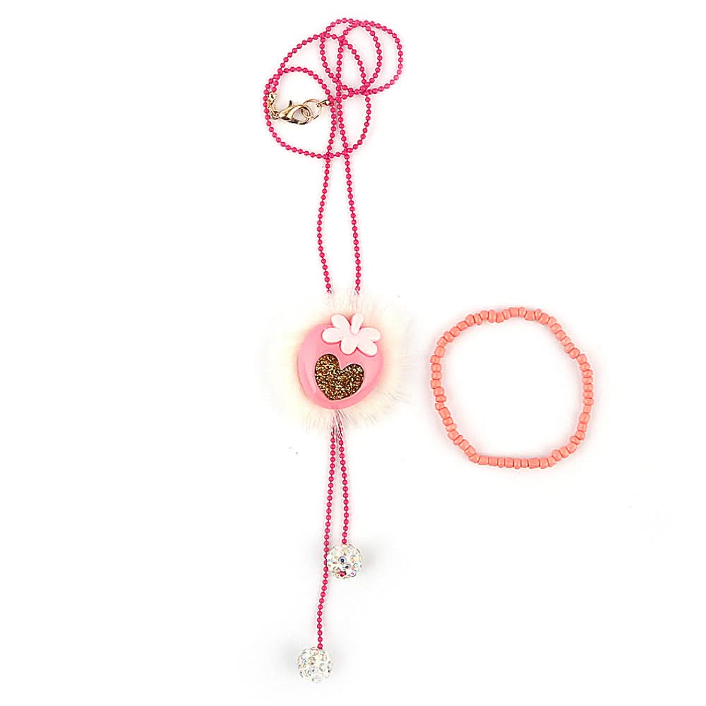 Girls Mala Set - Dark Pink, Kids, Jewellery Sets, Chase Value, Chase Value