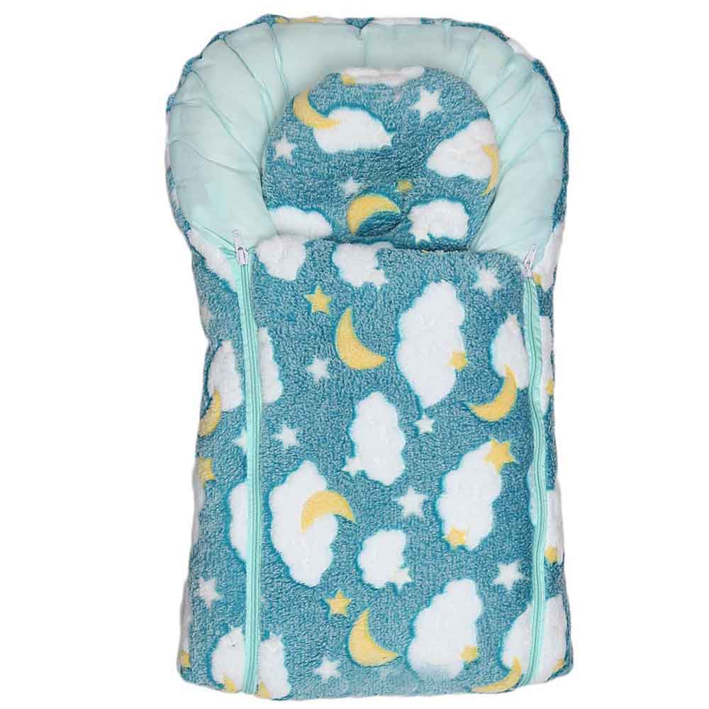 Newborn Sleeping Bag 2 Pcs - Cyan, Kids, Sleeping Bags, Chase Value, Chase Value