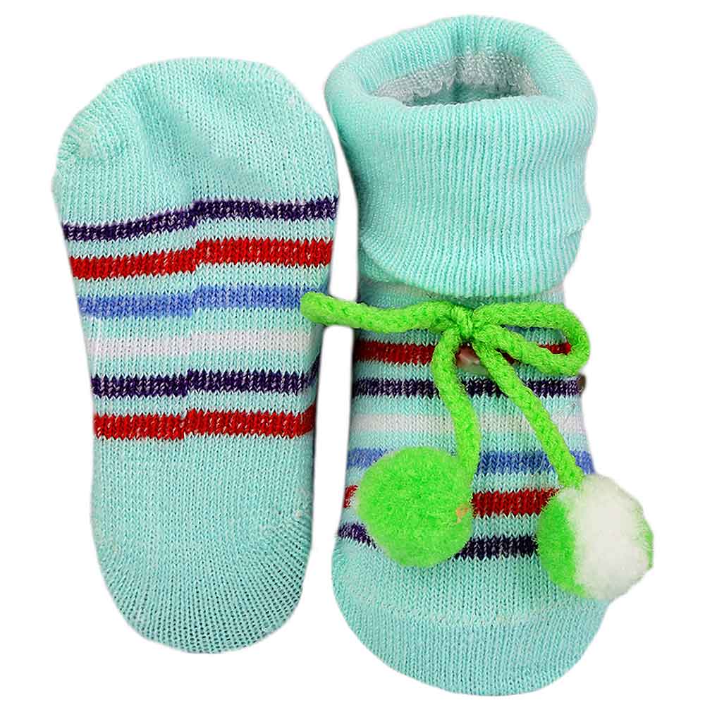 Newborn Booties - Cyan, Kids, NB Shoes And Socks, Chase Value, Chase Value