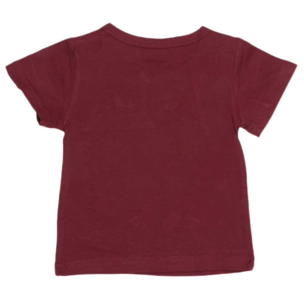 Newborn Boys T-Shirt - Maroon, Kids, NB Boys Shirts And T-Shirts, Chase Value, Chase Value
