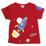 Newborn Boys T-Shirt - Maroon, Kids, NB Boys Shirts And T-Shirts, Chase Value, Chase Value