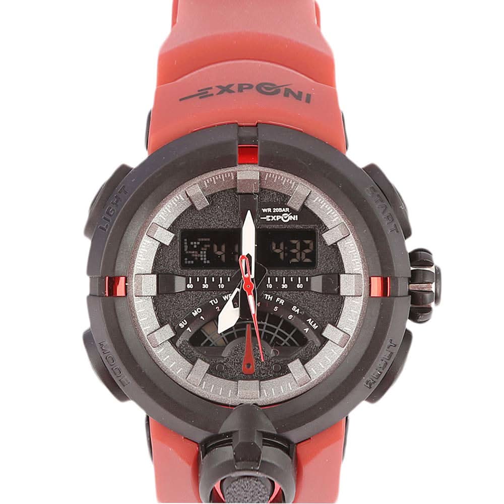 Men's Wrist Watch - Red, Men, Watches, Chase Value, Chase Value