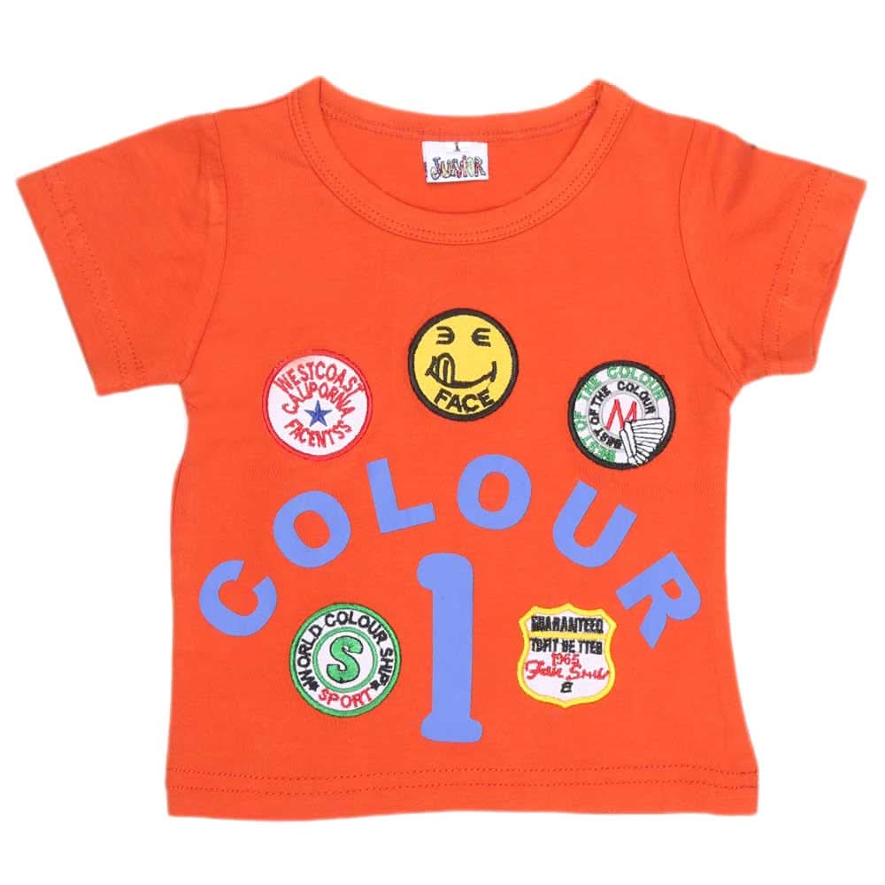 Newborn Boys T-Shirt - Orange, Kids, NB Boys Shirts And T-Shirts, Chase Value, Chase Value