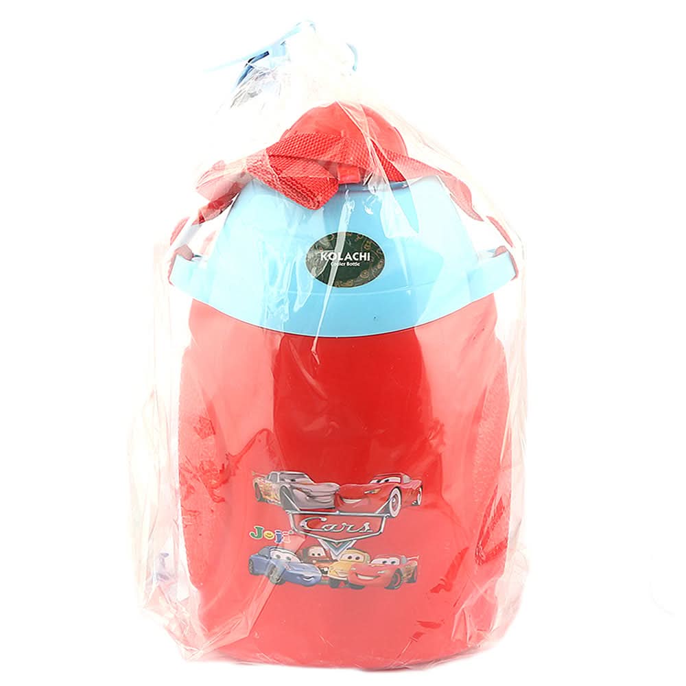 School Water Bottle With Lunch Box Blue & Red - 1100 ML - test-store-for-chase-value