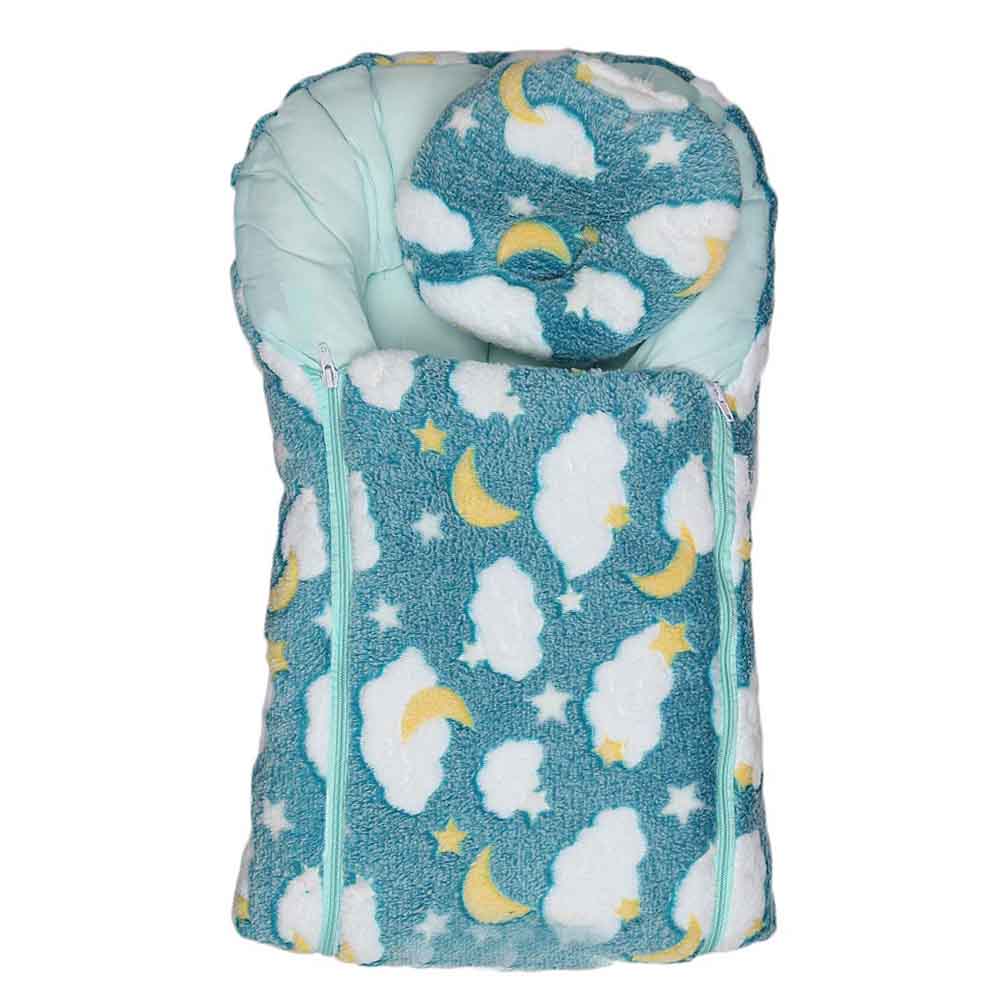 Newborn Sleeping Bag 2 Pcs - Cyan, Kids, Sleeping Bags, Chase Value, Chase Value