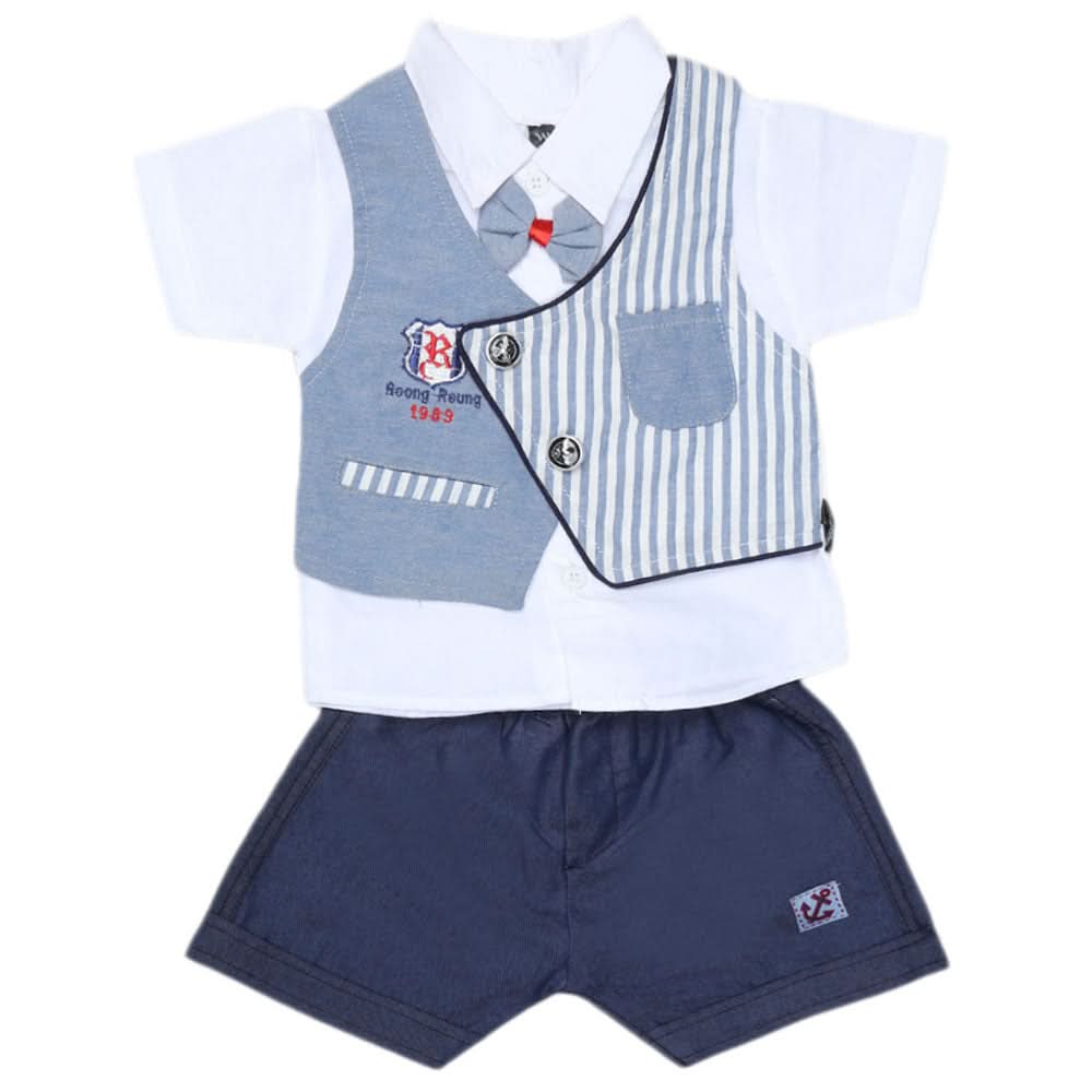 Newborn Boys Suits 2Pcs - Blue, Kids, NB Boys Sets And Suits, Chase Value, Chase Value