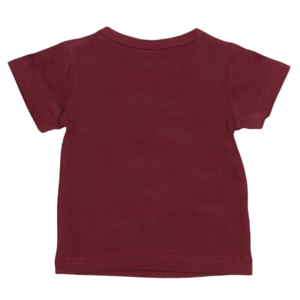 Newborn Boys T-Shirt - Maroon, Kids, NB Boys Shirts And T-Shirts, Chase Value, Chase Value