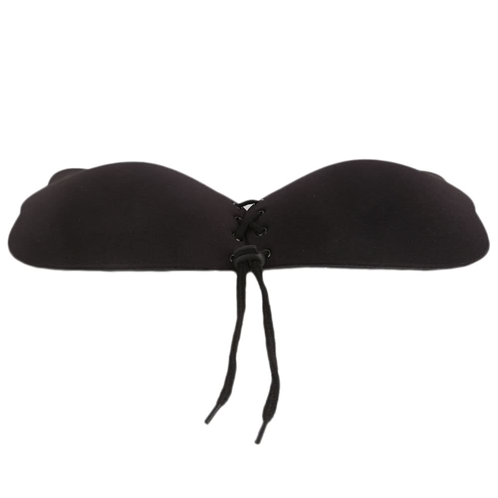 Silicone Lace Up Bra For Women - Black, Women, Bras, Chase Value, Chase Value