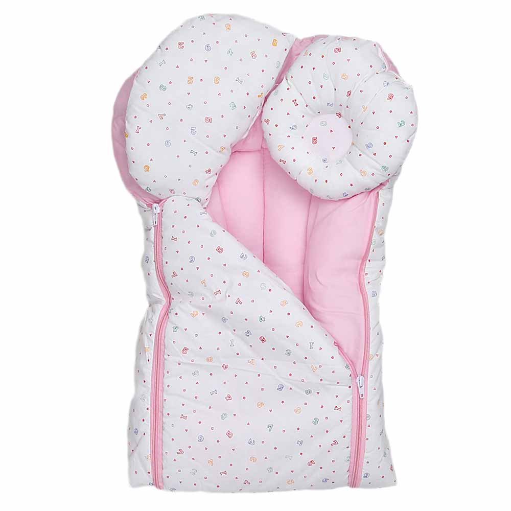 Newborn Sleeping Bag 7 Pcs Set - White - Pink, Kids, Sleeping Bags, Chase Value, Chase Value