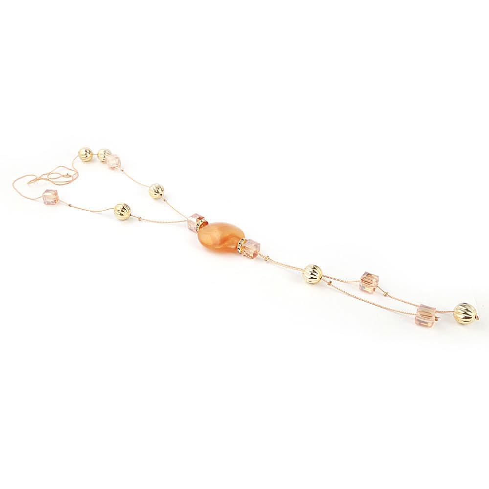 Women's Beads Long Mala - Mustard, Women, Chains & Lockets, Chase Value, Chase Value