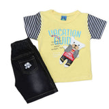 Newborn Boys Suit 2Pcs -Yellow, Kids, NB Boys Sets And Suits, Chase Value, Chase Value