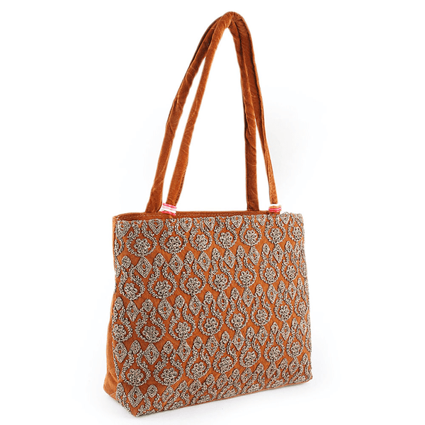 Women's Embroidery Handbag - Brown - test-store-for-chase-value