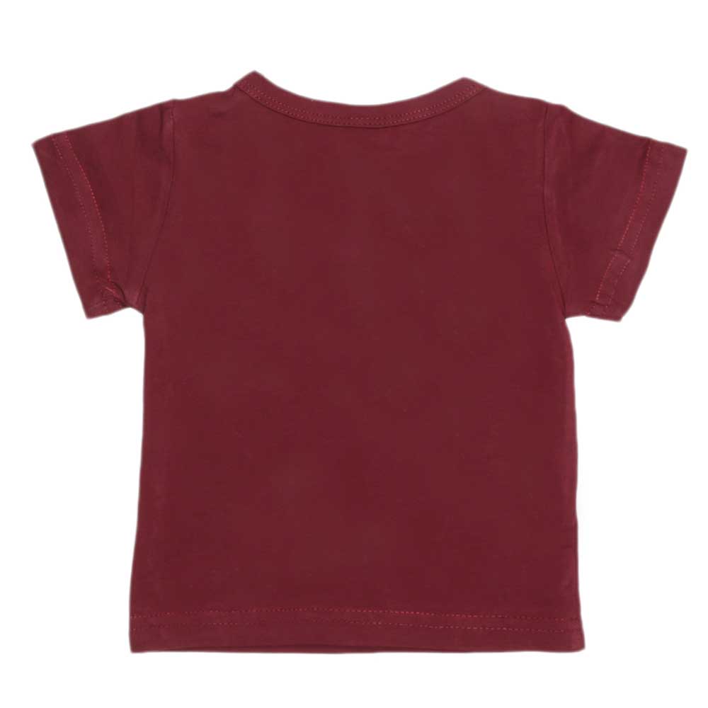 Newborn Boys T-Shirt - Maroon, Kids, NB Boys Shirts And T-Shirts, Chase Value, Chase Value