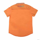 Boys Half Sleeves Printed Shirt - Orange, Kids, Boys Shirts, Chase Value, Chase Value