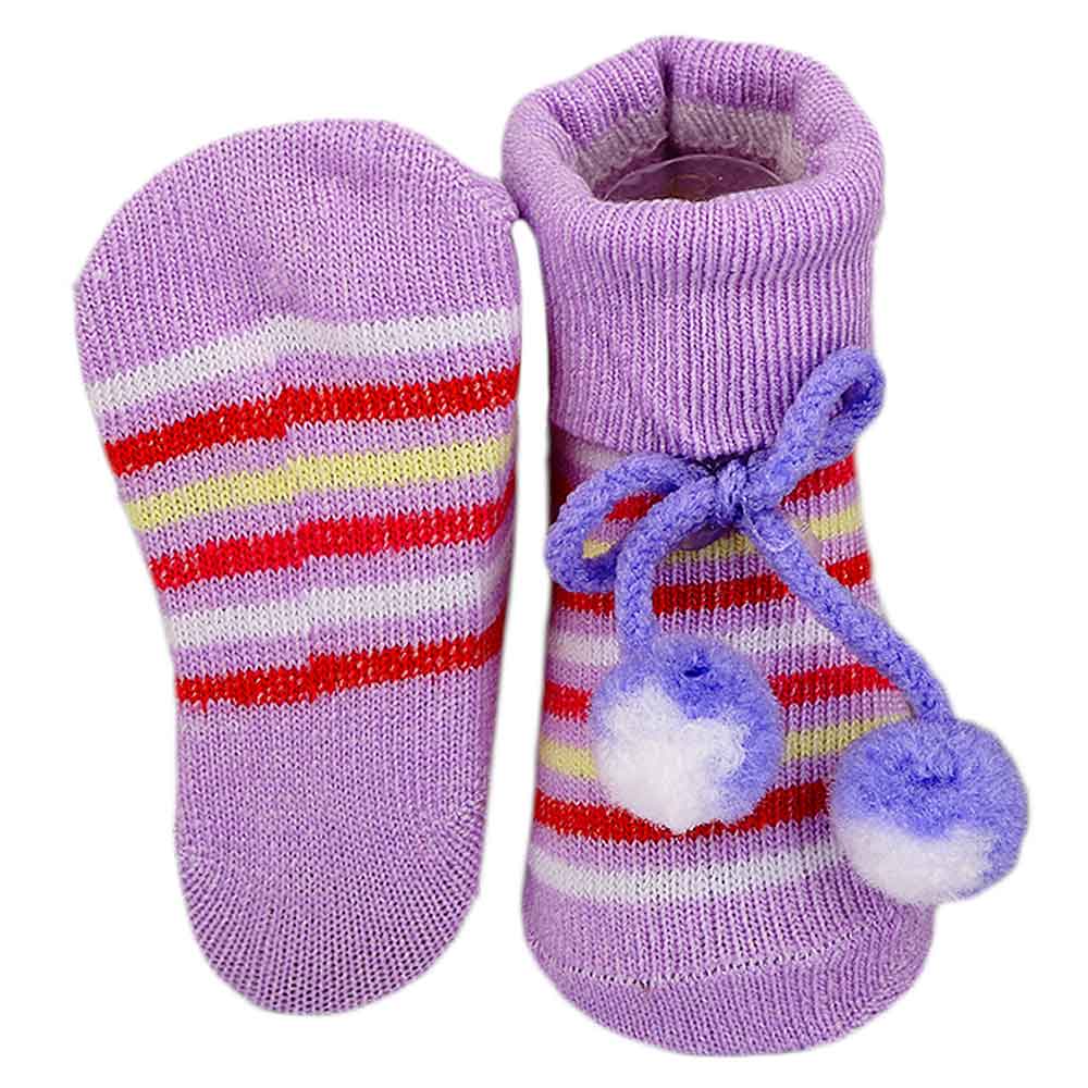 Newborn Booties - Purple, Kids, NB Shoes And Socks, Chase Value, Chase Value