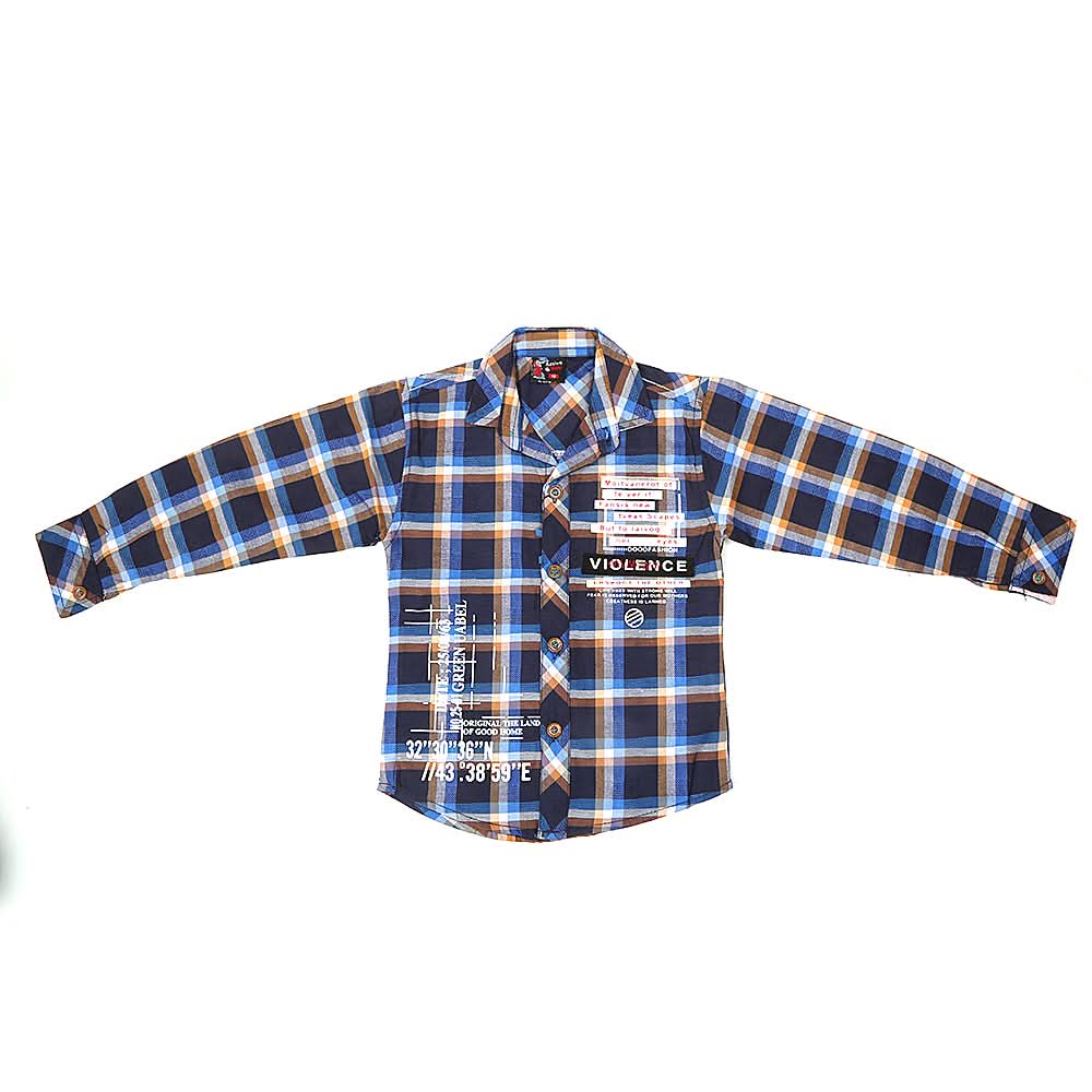 Boys Casual Shirt Full Sleeves - Blue, Kids, Boys Shirts, Chase Value, Chase Value