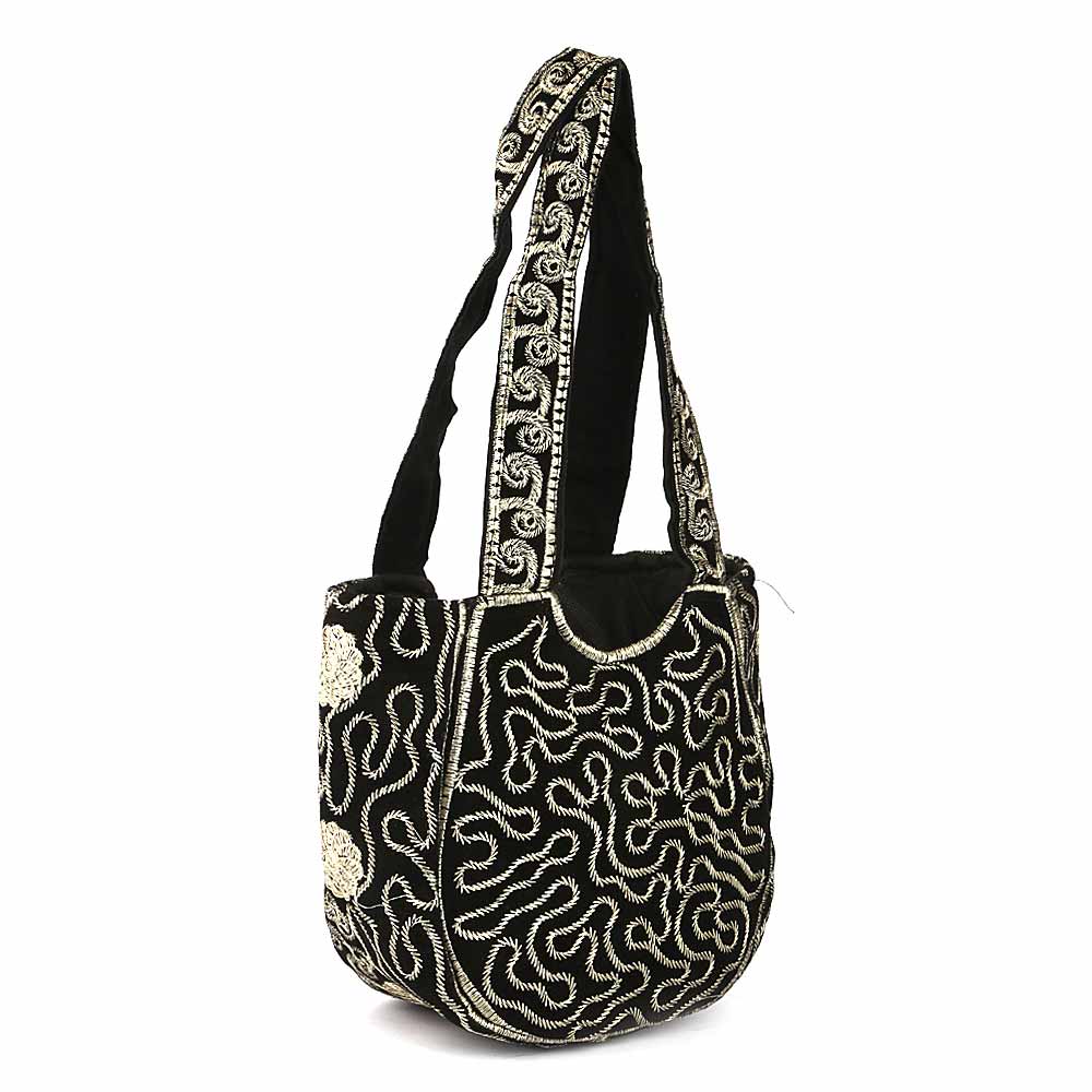 Women's Embroidered Shoulder Handbag - Silver, Women's Handbags, Chase Value, Chase Value