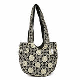 Women's Embroidered Shoulder Handbag - Silver, Women's Handbags, Chase Value, Chase Value
