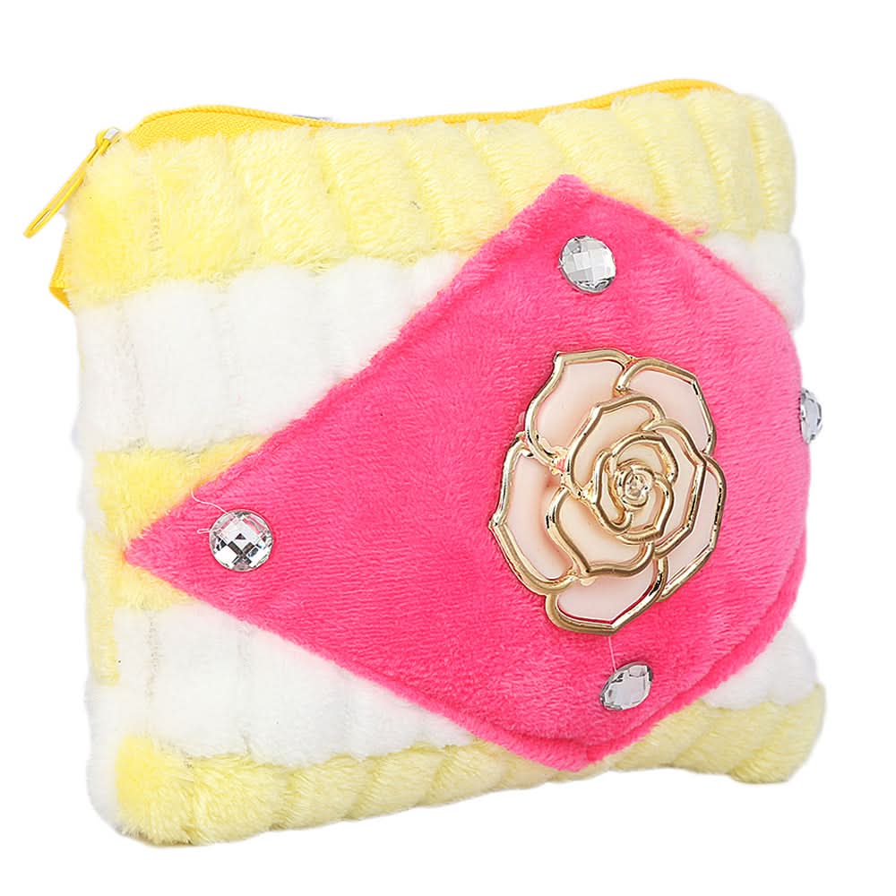 Girls Stuffed Bags 852 (851) - Yellow, Kids Clothes, Chase Value, Chase Value
