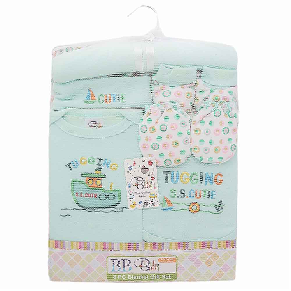 Newborn Baby Gift Suits (8 Pcs) - Light Green, Kids, NB Girls Sets And Suits, Chase Value, Chase Value