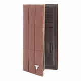 Men's Cheque Book Wallet - Dark Brown, Men, Wallets, Chase Value, Chase Value