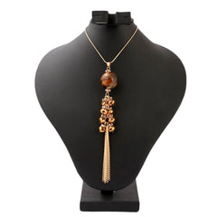 Women's Beads Long Mala - Brown, Women, Chains & Lockets, Chase Value, Chase Value