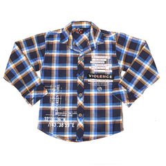 Boys Casual Shirt Full Sleeves - Blue, Kids, Boys Shirts, Chase Value, Chase Value