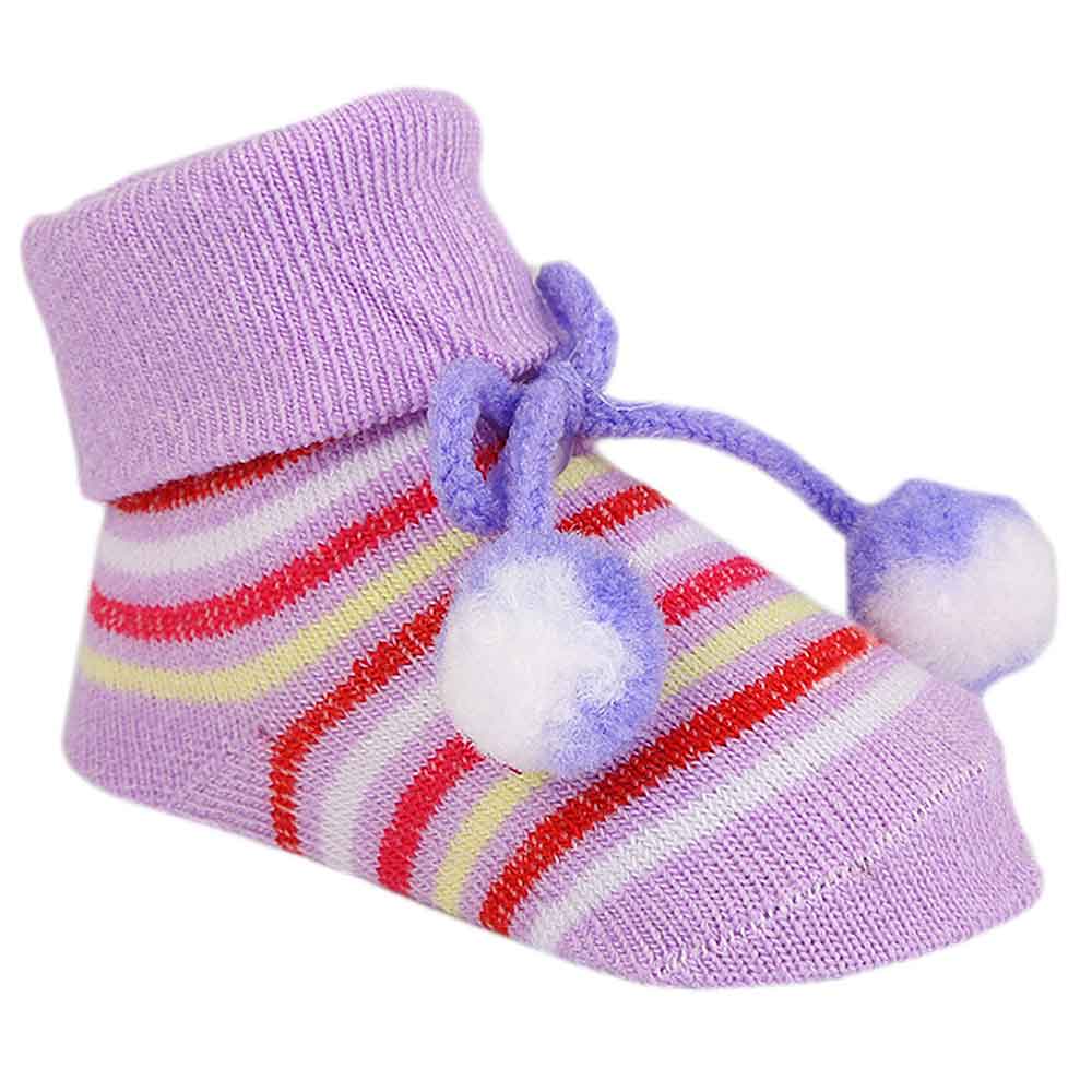 Newborn Booties - Purple, Kids, NB Shoes And Socks, Chase Value, Chase Value