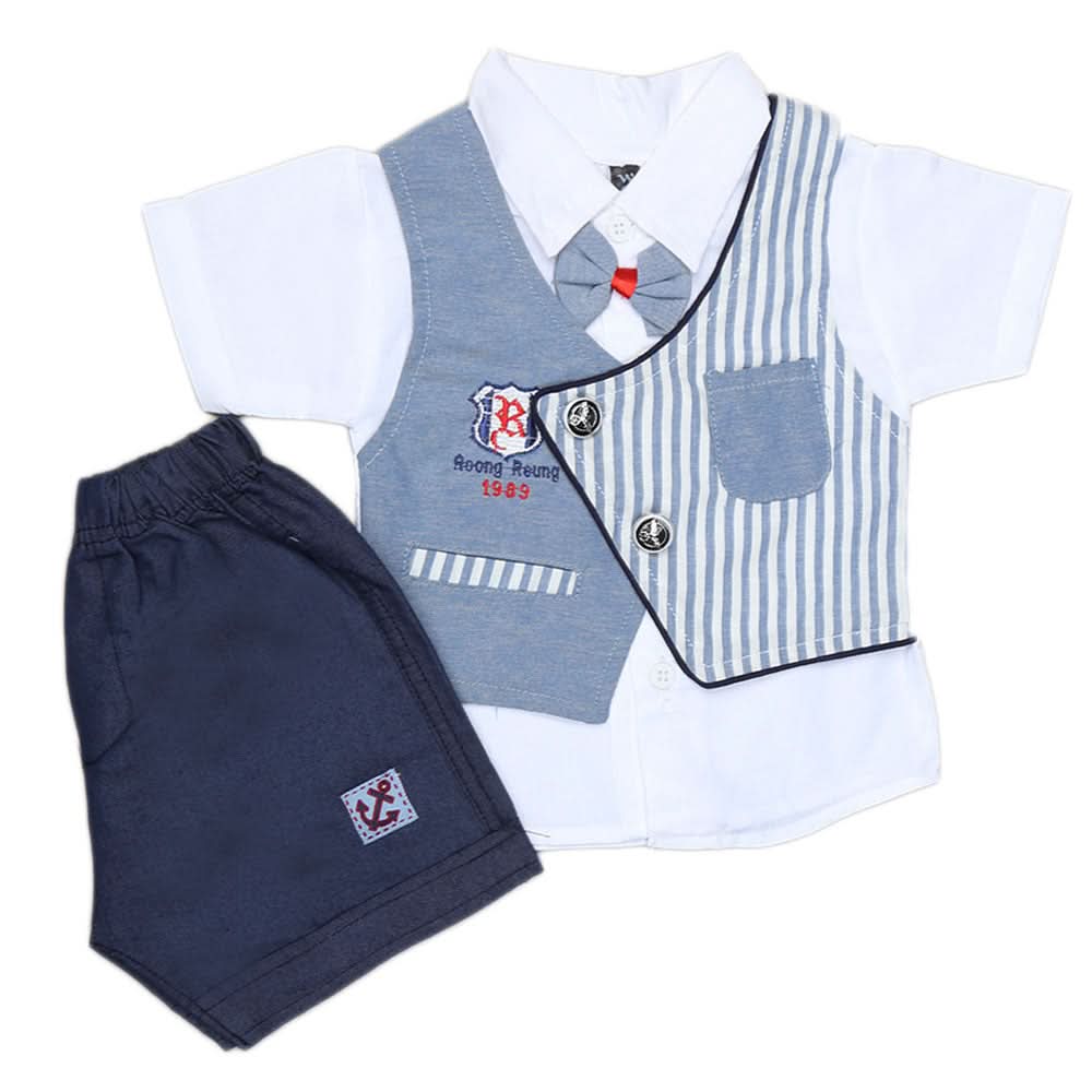 Newborn Boys Suits 2Pcs - Blue, Kids, NB Boys Sets And Suits, Chase Value, Chase Value