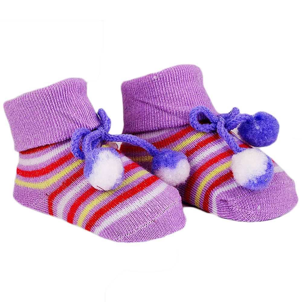 Newborn Booties - Purple, Kids, NB Shoes And Socks, Chase Value, Chase Value
