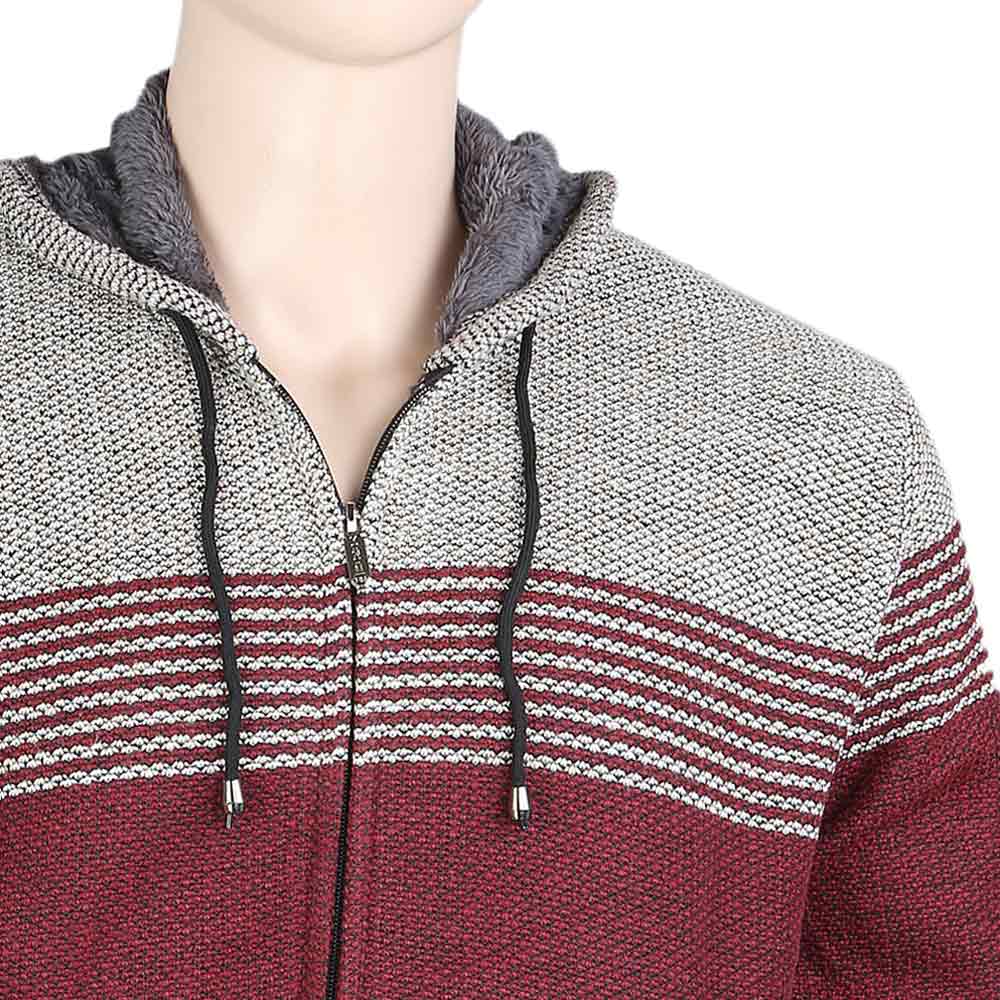 Men's Full Sleeves Hooded Zipper Upper - Beige, Men, Jackets and Hoodies, Chase Value, Chase Value