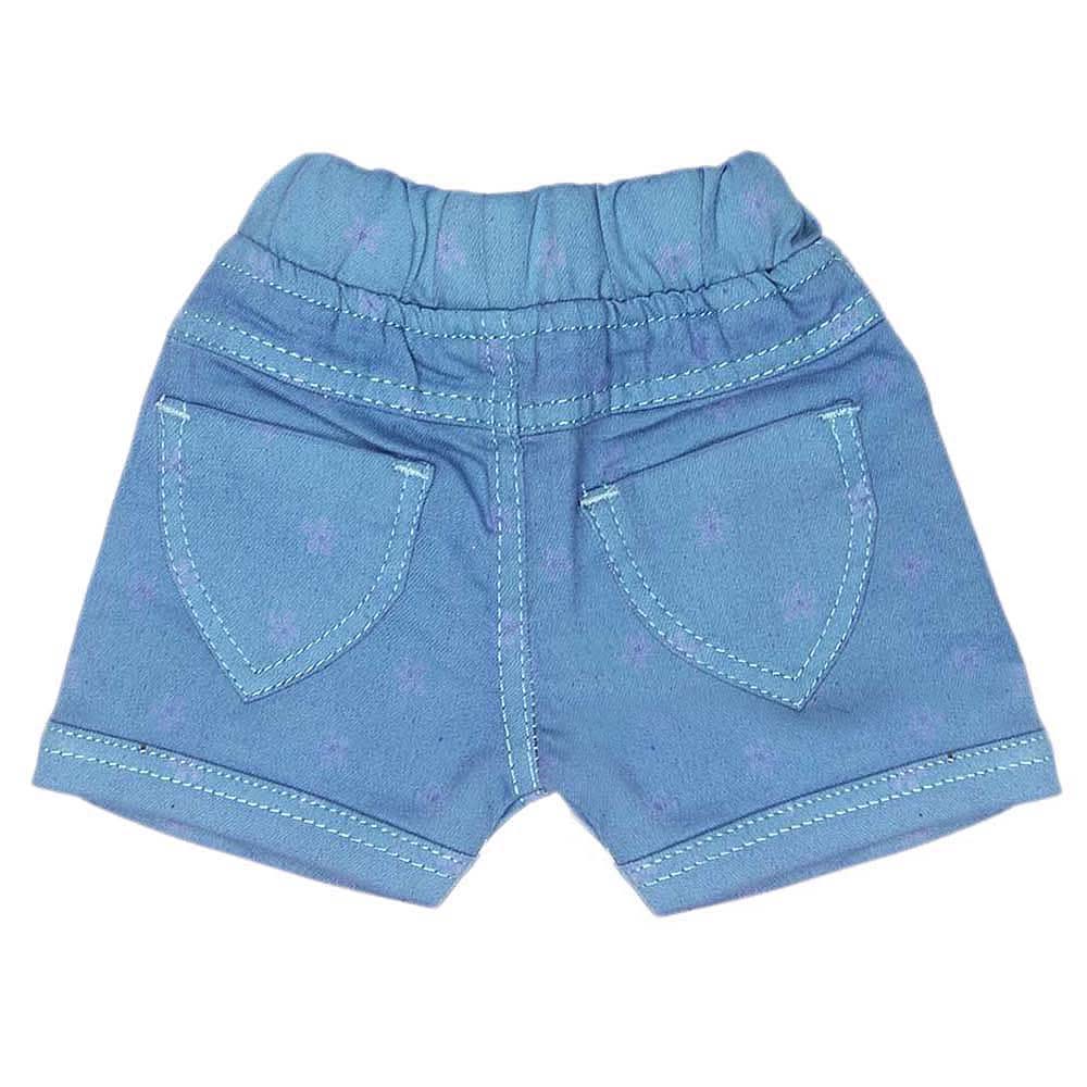 Newborn Girls Shorts (G-24) - Blue - test-store-for-chase-value