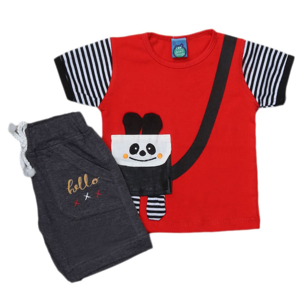 Newborn Boys Suit 2Pcs - Red, Kids, NB Boys Sets And Suits, Chase Value, Chase Value