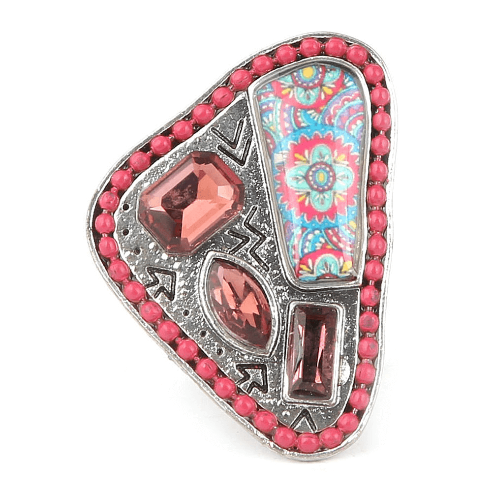 Women's Fancy Stone Ring - Pink - test-store-for-chase-value
