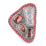 Women's Fancy Stone Ring - Pink - test-store-for-chase-value