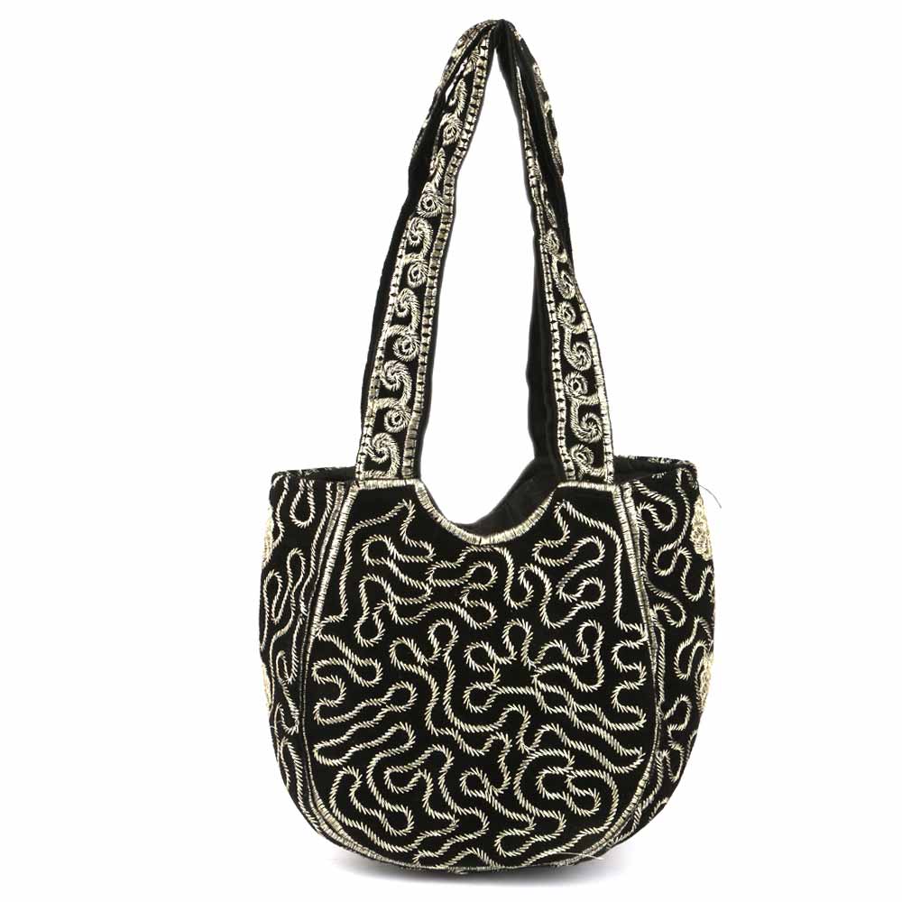 Women's Embroidered Shoulder Handbag - Silver, Women's Handbags, Chase Value, Chase Value