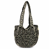 Women's Embroidered Shoulder Handbag - Silver, Women's Handbags, Chase Value, Chase Value