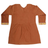 Girls Embroidered 2 Piece Suit - Brown, Kids, Girls Sets And Suits, Chase Value, Chase Value