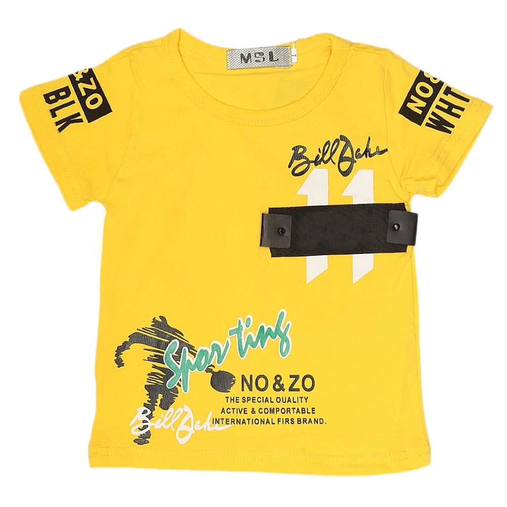 Newborn Boys T-Shirt - Yellow, Kids, NB Boys Shirts And T-Shirts, Chase Value, Chase Value