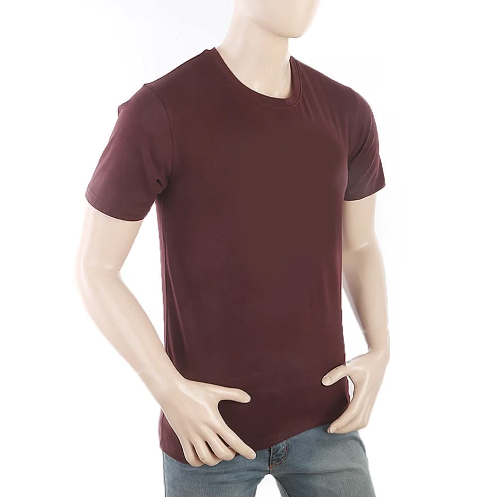Men's Half Sleeves Printed T-Shirt - Maroon, Men, T-Shirts And Polos, Chase Value, Chase Value