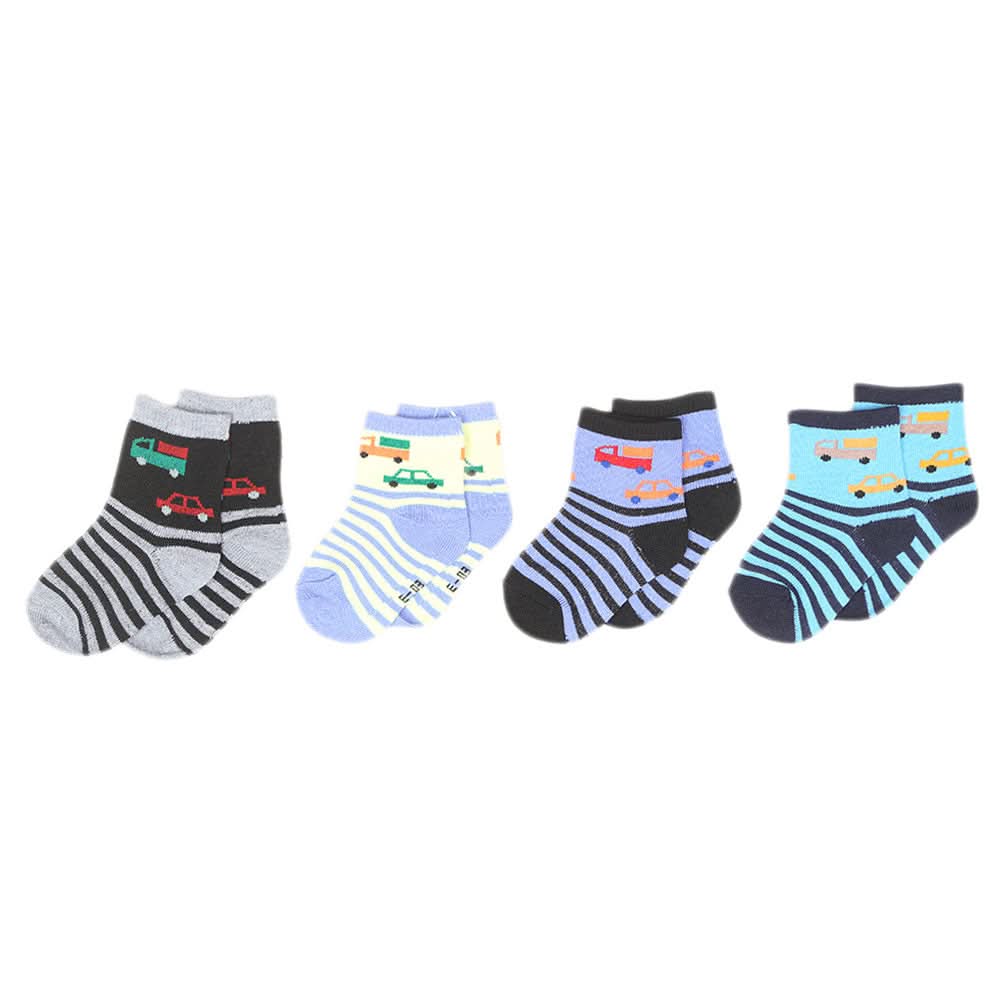 Boys Socks Pack Of 4 - Multi, Kids, Boys Socks, Chase Value, Chase Value