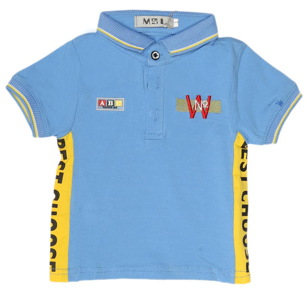 Boys Half Sleeves Polo T-Shirt - Blue, Kids, Boys T-Shirts, Chase Value, Chase Value