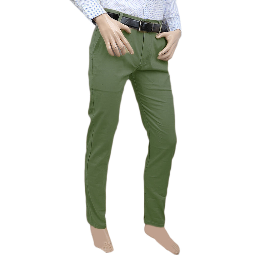 Men's Cotton Chino Pant - Army Green, Men, Casual Pants And Jeans, Chase Value, Chase Value