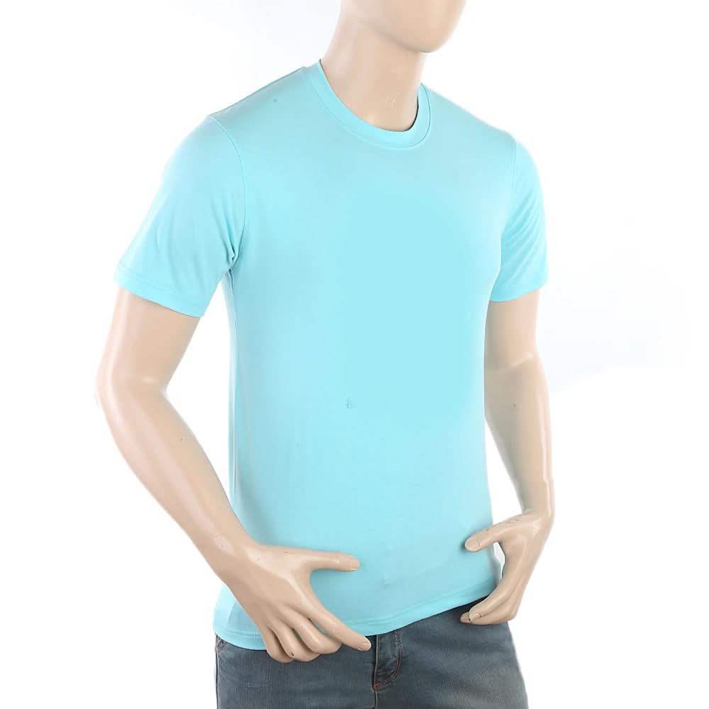 Men's Half Sleeves Printed T-Shirt - Blue, Men, T-Shirts And Polos, Chase Value, Chase Value
