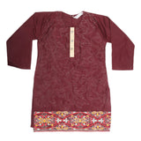 Girls Embroidered 2 Piece Suit - Maroon, Kids, Girls Sets And Suits, Chase Value, Chase Value