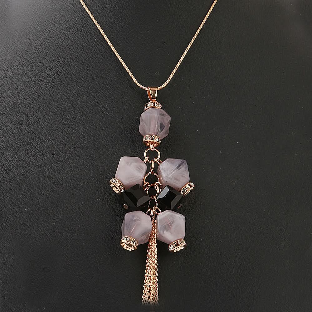 Women's Beads Long Mala - Grey, Women, Chains & Lockets, Chase Value, Chase Value