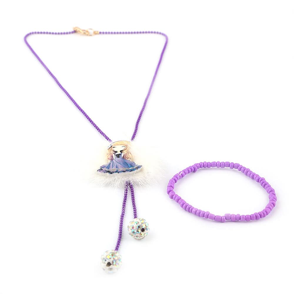 Girls Mala Set - Purple, Kids, Jewellery Sets, Chase Value, Chase Value