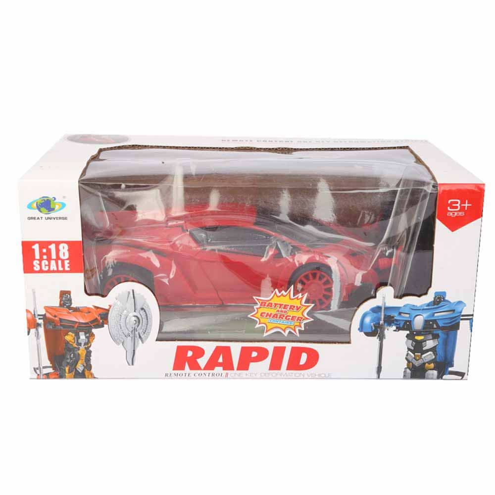 Remote Control Transformer Car For kid - Red, Kids, Remote Control, Chase Value, Chase Value