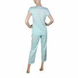 Women's 2 Piece Night Suit - Cyan, Women, Night Suit, Chase Value, Chase Value